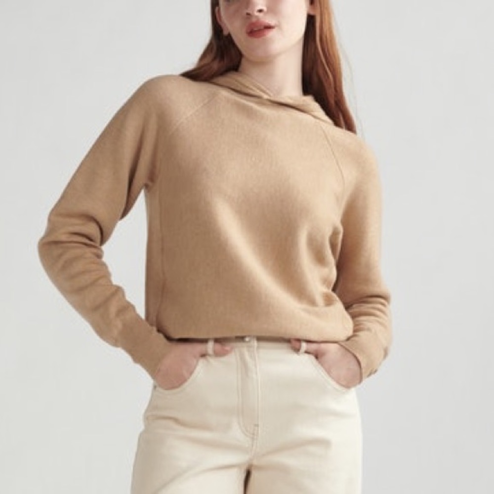 Thakoon Merino Wool Raglan Sleeve Sweater with Hood XS